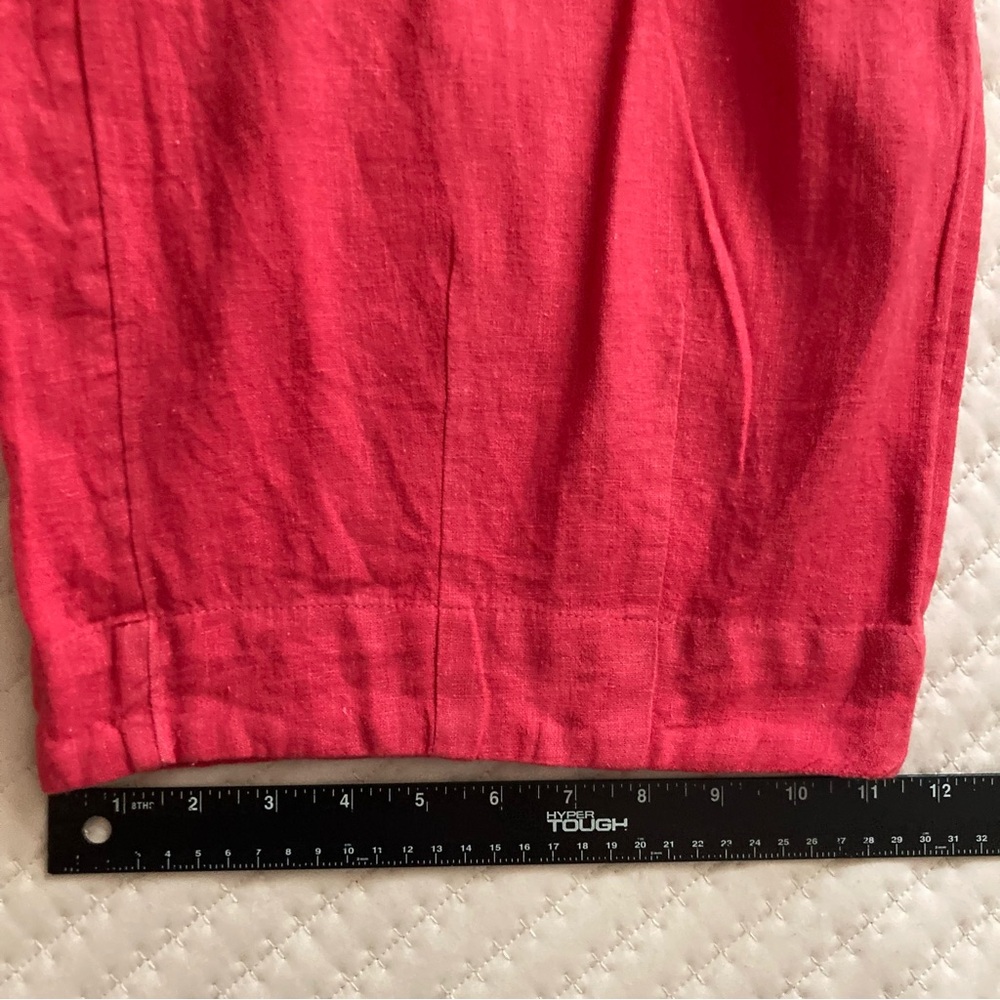High-Waist Red Wide-Leg Pants - Picture 14 of 15